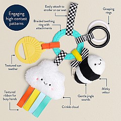 Bitzy Busy Ring™ - Teething Activity Toy (Brights)