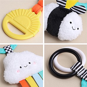 Bitzy Busy Ring™ - Teething Activity Toy (Brights)