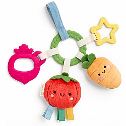 Bitzy Busy Ring Teething Activity Toy, Veggie