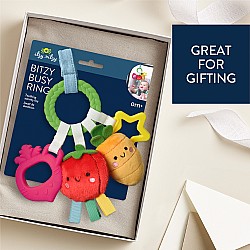 Bitzy Busy Ring Teething Activity Toy, Veggie