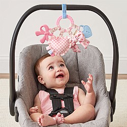 Bitzy Busy Ring Teething Activity Toy, Coquette