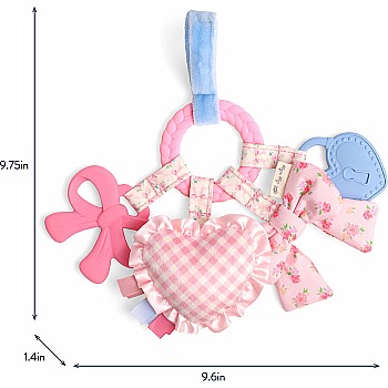 Bitzy Busy Ring Teething Activity Toy, Coquette