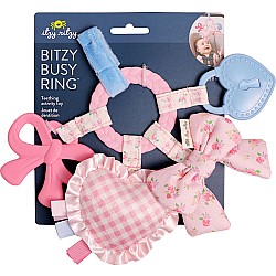 Bitzy Busy Ring Teething Activity Toy, Coquette