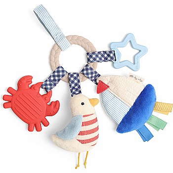 Bitzy Busy Ring Teething Activity Toy, Nautical