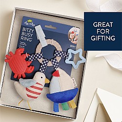 Bitzy Busy Ring Teething Activity Toy, Nautical