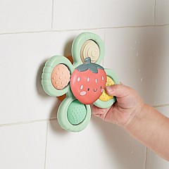 Itzy Pop & Whirl™ - High chair, Bath and Travel Fidget Toy (Strawberry)