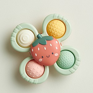 Itzy Pop & Whirl™ - High chair, Bath and Travel Fidget Toy (Strawberry)