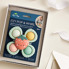 Itzy Pop & Whirl™ - High chair, Bath and Travel Fidget Toy (Strawberry)
