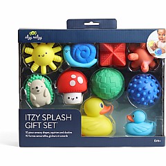 Itzy Splash Gift Set™ - 10 Piece Sensory Shapes, Squirters and Duckies (Friends)