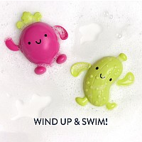 Silly Swimmers - Whimsical Wind-Up Bath Toys (Pickle & Beet)