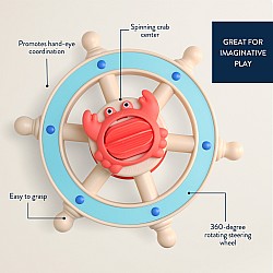 Itzy Captain Bath Steering Wheel, Crab