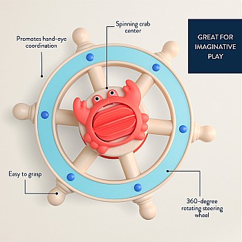 Itzy Captain Bath Steering Wheel, Crab