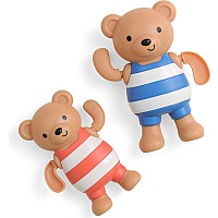 Silly Swimmers - Whimsical Wind-Up Bath Toys (Bears)