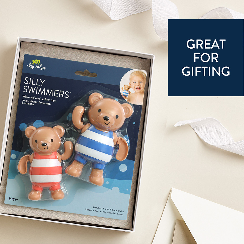 Silly Swimmers™ - Whimsical Wind-Up Bath Toys (Bears)