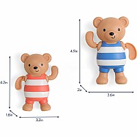 Silly Swimmers - Whimsical Wind-Up Bath Toys (Bears)