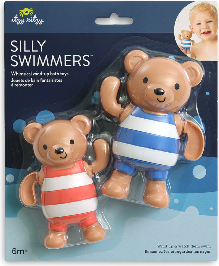 Silly Swimmers™ - Whimsical Wind-Up Bath Toys (Bears)