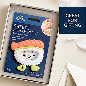 Sweetie Shake Plus™ - Silicone Teether with Rattle (Sushi)