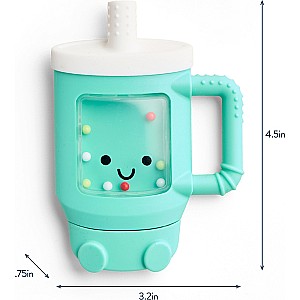 Sweetie Shake Plus™ - Silicone Teether with Rattle (Tumbler)