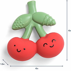 Comfort Crew™ - Natural Rubber Teether (Cherries)