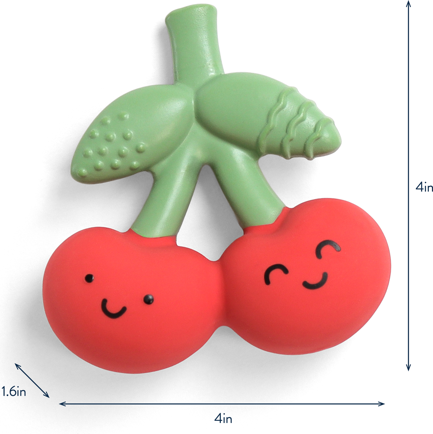 Comfort Crew™ - Natural Rubber Teether (Cherries)