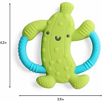 Chew Crew™ - Easy-hold Silicone Teether (Parker the Pickle)