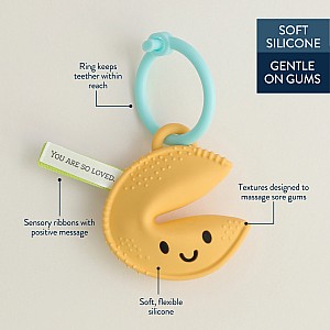 Itzy Treat™ - Soft Silicone Teether (Fortune Cookie)