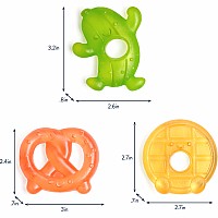 Cutie Coolers - Water-filled Teether (Silly Foods (3-Pack)