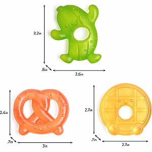 Cutie Coolers™ - Water-filled Teether (Silly Foods (3-Pack))