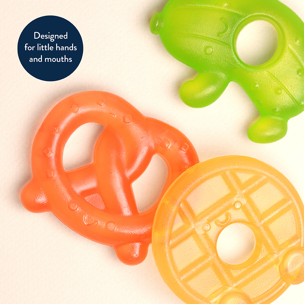 Cutie Coolers™ - Water-filled Teether (Silly Foods (3-Pack))