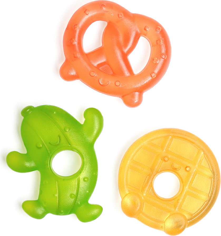 Cutie Coolers™ - Water-filled Teether (Silly Foods (3-Pack))