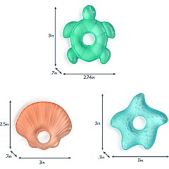 Cutie Coolers™ - Water-filled Teether (Seaside (3-Pack) )