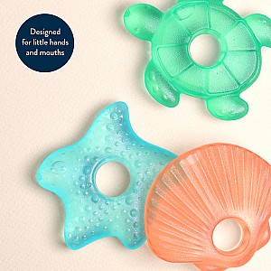 Cutie Coolers™ - Water-filled Teether (Seaside (3-Pack) )