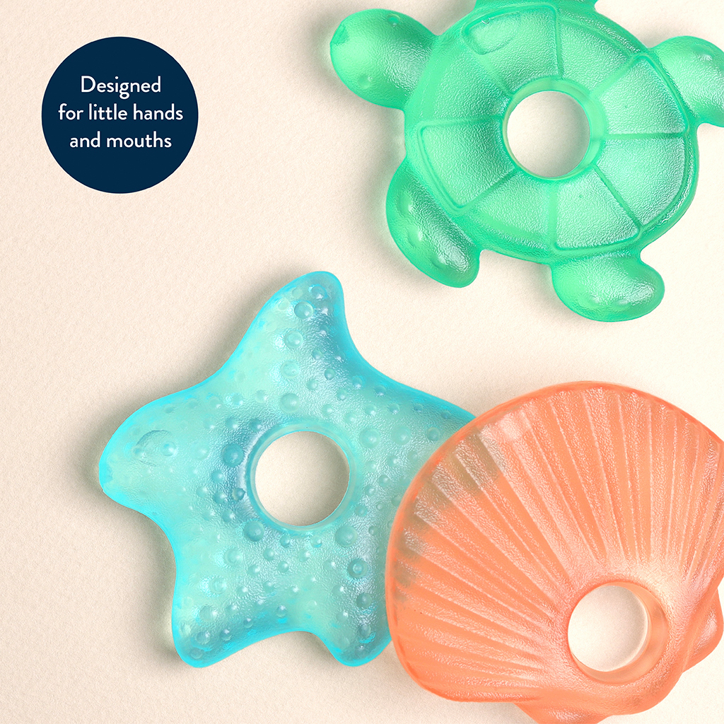 Cutie Coolers™ - Water-filled Teether (Seaside (3-Pack) )