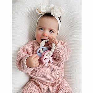 Itzy Trio™ - Multi-textured Silicone Teether (Bows)