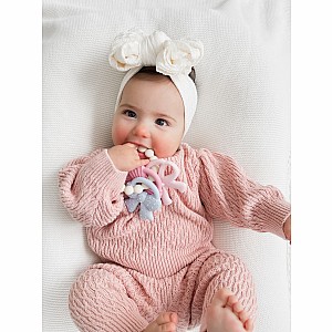 Itzy Trio™ - Multi-textured Silicone Teether (Bows)