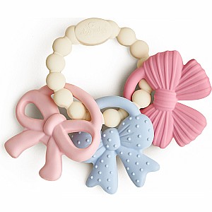 Itzy Trio™ - Multi-textured Silicone Teether (Bows)