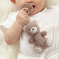Bitzy Pal Pacifier and Soft Cotton Lovey, Bear
