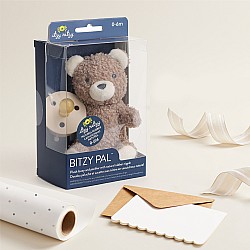 Bitzy Pal Pacifier and Soft Cotton Lovey, Bear