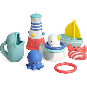 Seaside Splash Gift Set™ - 12 Piece Sensory Bath Set (Nautical)
