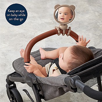 Itzy Peek Stroller Mirror, Bear