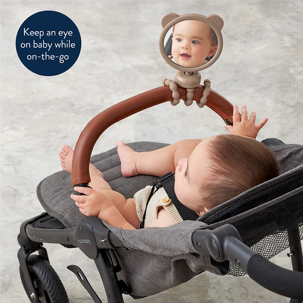 Itzy Peek Stroller Mirror™ Stroller Mirror (Bear)
