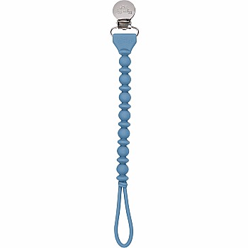 Sweetie Strap Pacifier Clip, Blue Bead
