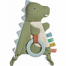 Bitzy Crinkle Sensory Crinkle Toy with Teether (Dino)