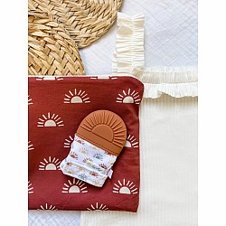 Itzy Teething Mitt, Sun