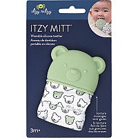 Itzy Mitt - Teething Mitt (Sage Bear)