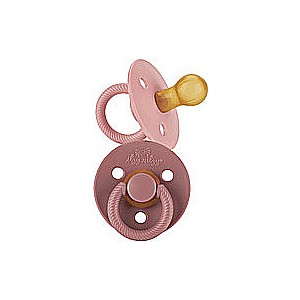 Itzy Soother - 2-Pack Natural Rubber Pacifiers (Blossom & Rosewood)