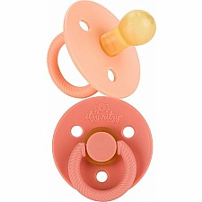 Itzy Soother - 2-Pack Natural Rubber Pacifiers (Apricot & Terracotta)