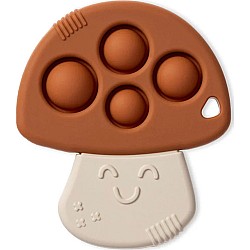 Itzy Pop Silicone Teether, Mushroom