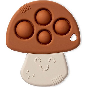 Itzy Pop Silicone Teether, Mushroom