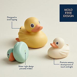 Itzy Ducky Family™- Floating Rubber Ducks for Bath (Ducks (Set of 3))